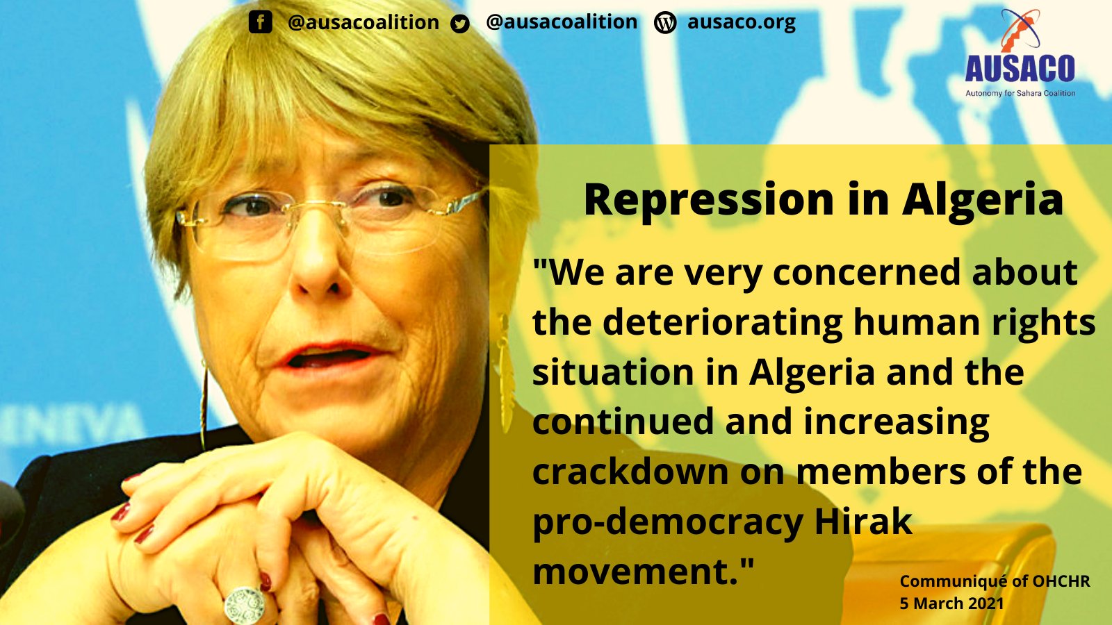#Tindouf_camps still falls prey to this repressive apparatus in #Algeria that stifles voices of freedom. We urge the #international community and all #freedom-loving forces to uphold #human_rights in Algeria.
